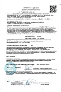 Сертификат соответствия - композитной черепица AeroDek в Солнечногорске